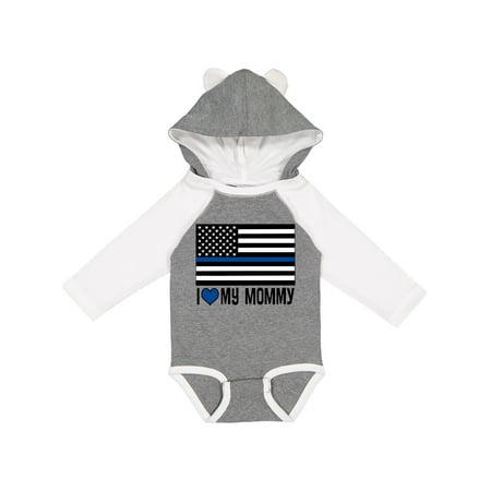 

Inktastic Police Officer Mommy Law Enforcement Gift Baby Boy or Baby Girl Long Sleeve Bodysuit