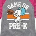 thumbnail image 3 of Peanuts - Game On Pre-K - Toddler And Youth Girls Raglan Graphic T-Shirt, 3 of 5