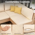 thumbnail image 5 of 8-piece Wicker Outdoor Furniture Set With Thick Cushions & 2 Multi-use Ottomans, 5 of 9