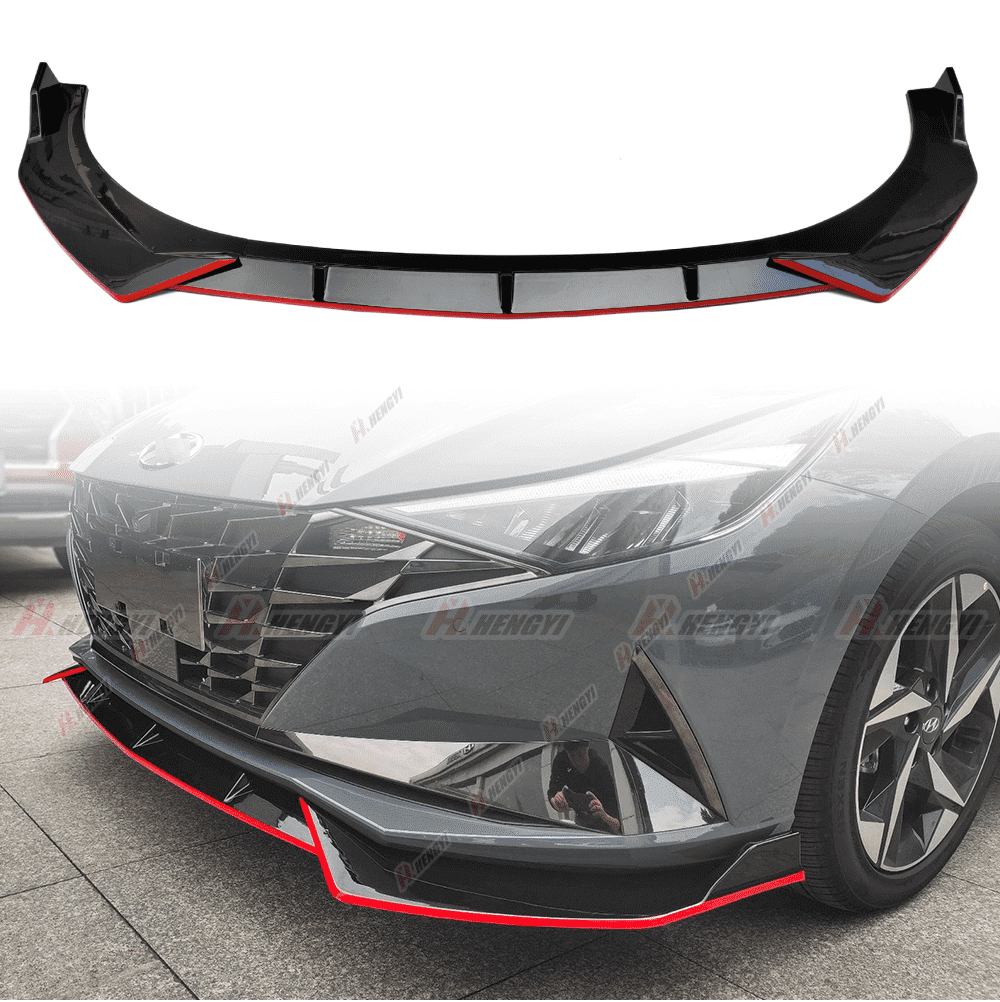 3PCS Set Front Bumper Lip for 2021-2023 Hyundai Elantra 4 Door, Front ...