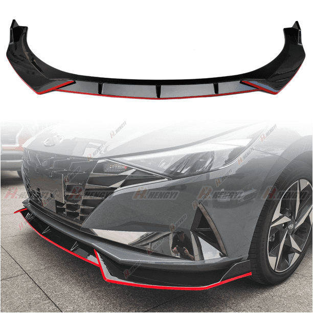 3PCS Set Front Bumper Lip for 2021-2023 Hyundai Elantra 4 Door, Front ...