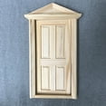 thumbnail image 3 of Casa de muñecas en miniatura 1:12 Puerta exterior de madera de 4 hojas con muebles de la casa en escalera Speravity WJ4207-00B, 3 of 7