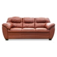 thumbnail image 3 of Sala de Piel Genuina Sofá y Love Seat ConfortoPiel  Toscana Terracota, 3 of 8