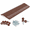 Brown-36ft, variant on Garage Door Seal Top and Sides, 36ft, Brown, Weatherproofing Seal