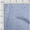 thumbnail image 2 of oneOone Polyester Spandex Turquoise Blue Fabric Florals Sewing Craft Projects Fabric Prints By Yard 56 Inch Wide, 2 of 5