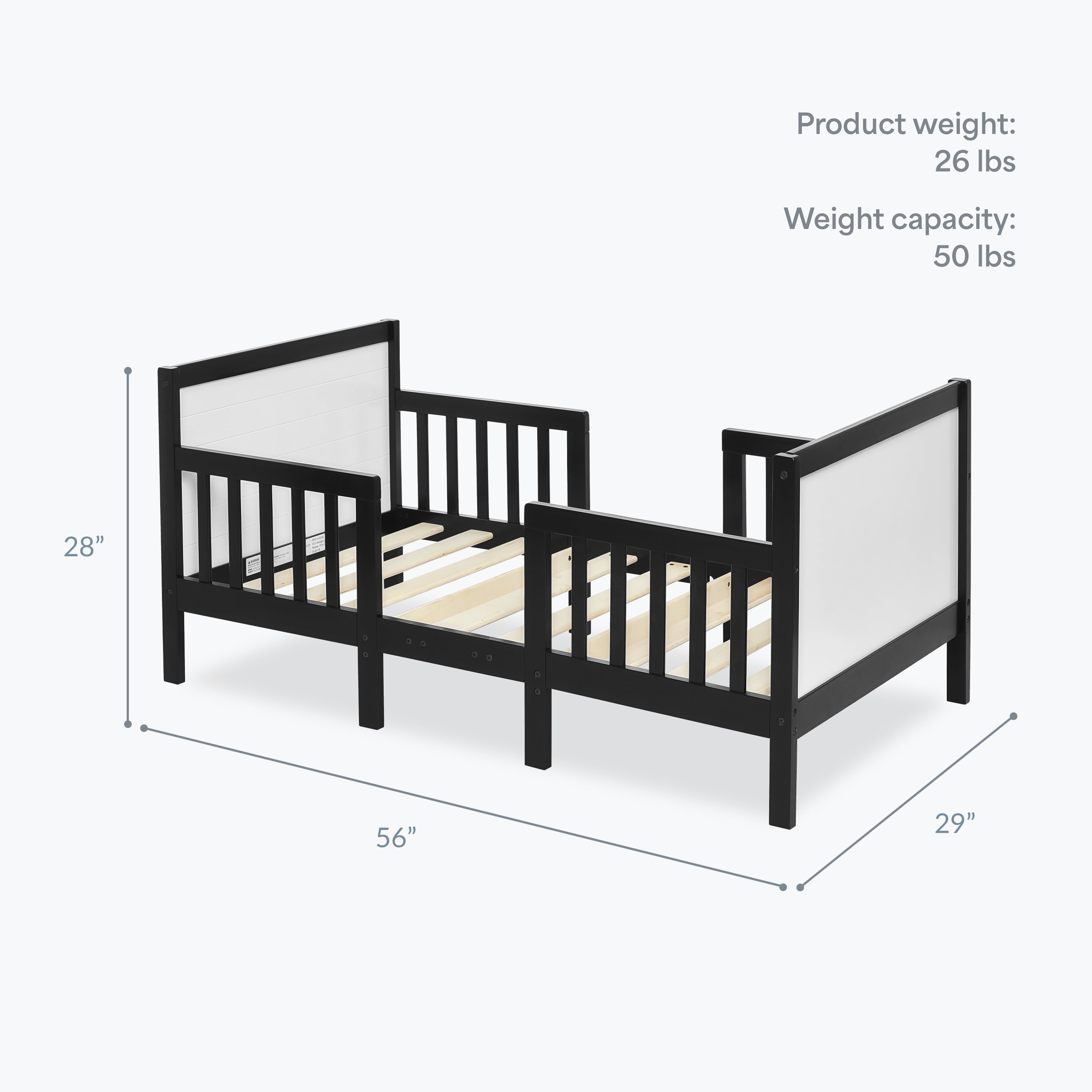 Dream On Me Lit convertible 3 en 1 pour tout-petit Hudson