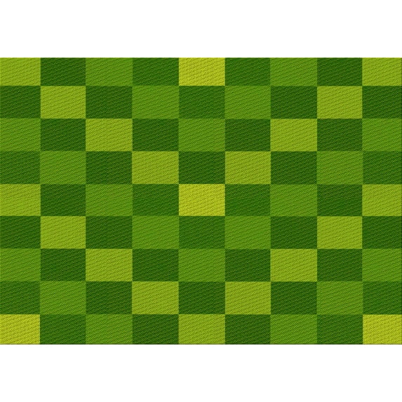 Ahgly Company Machine Washable Indoor Rectangle Transitional Green Area Rugs, 2' x 3'