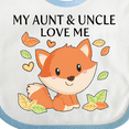 thumbnail image 4 of Inktastic My Aunt and Uncle Love Me- Little Fox Boys or Girls Baby Bib, 4 of 4