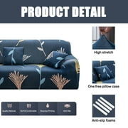 NEWEEN Sofa Cover High Stretch Elastic Fabric 1 2 3 Seater Sofa Slipcover Chair Loveseat Couch Cover Polyester Spandex Furniture Protector Cover with 1 Pillowcase (3 Seater, Pattern #Wildflower)