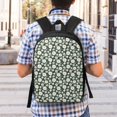thumbnail image 5 of Disketp White Daisies and Bee School Backpack, Lightweight Basic Middle School Bookbags 17 Inch Casual Daypack for Student College, Travel or Outdoor, 5 of 6