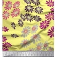 thumbnail image 1 of Soimoi Crepe Silk Fabric Artistic Flower Print Fabric by the Yard 42 Inch Wide, 1 of 1
