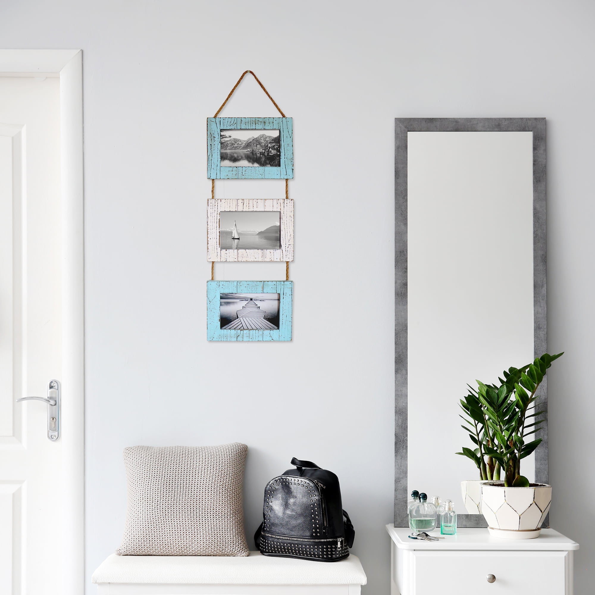 About 0% of these are folk crafts. barnyard designs rustic farmhouse distressed picture frames vertical wood photo frame display 3 5a x 7a frame set on hanging rope in nautical