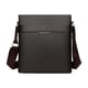 thumbnail image 5 of Bolso de hombro para hombre, portátil, informal, con cremallera, práctico, moderno, con correa ajustable Marrón, 5 of 9