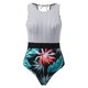 thumbnail image 5 of Trajes de baño para mujer Hawaiian Sexy Deep V Neck Front Cross Halter Traje de baño Cheeky Bottom Beachwear Sets Fridja  nalpqowj51072, 5 of 7