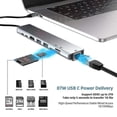 thumbnail image 4 of 8 In 1 Type-c Hub To Usb 3.0 Usb-c Hdmi Lan Rj45 Sd Tf Adapter For Macbook Laptop, 4 of 5