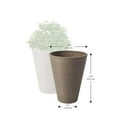 thumbnail image 2 of Algreen Valencia Planter, 2 Round Taper Planters, 10-In. Diameter by 13-In., Spun Taupe, 2 Pack, 2 of 2