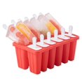 thumbnail image 1 of Popsicle Molds 12 Pieces Silicone Ice Pop Molds Ice Pop Make, 1 of 5