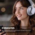 thumbnail image 2 of VEATOOL T1 Auriculares Bluetooth Sobre la Cabeza, 72H de Uso, Ligeros y Plegables, Almohadillas de Espuma con Memoria, 2 of 7