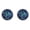Deep Lake Blue, variant on 1 Pair Ear Stud Decorative Colorful Stainless Round Shaped Rhinestone Ear Stud for Gift