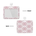 thumbnail image 2 of Kdxio Christmas Snowflakes Card Badge Holder Work Badge Sleeve for Office, School, Factory, ID Credit Cards, Driver Licenses and Passes, 2 of 7