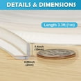 thumbnail image 3 of Protectores de esquina para mesa Tira de silicona para proteger bordes de muebles Transparente, 3 of 5