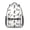 Bigfoot and Tree, variant on Bigfoot and Human Black Pattern Backpack for School, Cute School Bag with Adjustable Shoulder Straps and Padded Back, 15.3"x11"x6.7"