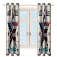thumbnail image 4 of God Bless America Star Flag 2 Panels Blackout Curtains for Bedroom Living Room Drapes Kitchen Room Window Blackout Curtain Grommet, 4 of 6