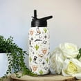 thumbnail image 6 of 32oz Western Stainless Insulated Aater Water Bottle with Straw,Western Cow Skull Gym Hiking Sports Coffee Mug Cup Water Bottles,Western Cow Skull Cowboy Copper Cowgirl Decor Stuff Accessories, 6 of 6