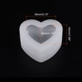 thumbnail image 3 of 3uds 3D Corazón Forma Silicona Molde Epóxi Resina Espejo Corazón Forma para Bricolaje Fabricación Resina Artesanías Unique Bargains moldes de fundición de resina de joyería, 3 of 7