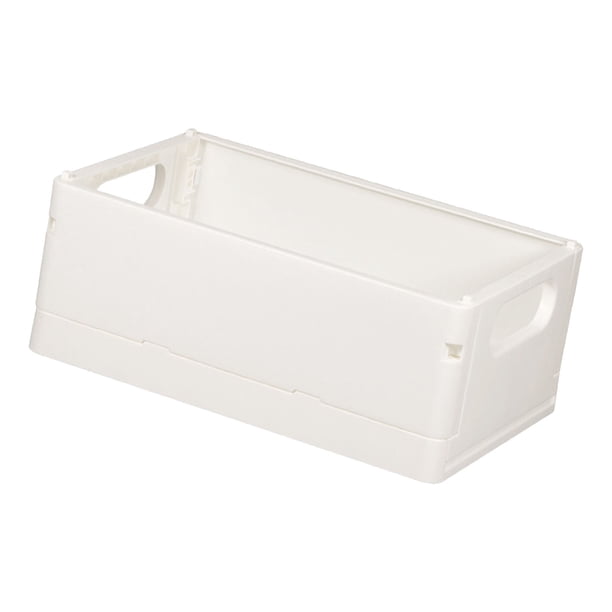 Canasta De Almacenamiento Plegable Para Organización Y Almacenamiento, Caja De Almacenamiento Plegable De Plástico Con Manejo De Contenedor De Almacenamiento Multipropósito