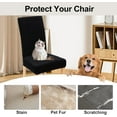 thumbnail image 6 of 4 Pack Dining Chair Covers,Stretch Chair Covers,Chair Seat Covers for Dining Room Kitchen,Removable,Washable,Black, 6 of 10