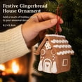 thumbnail image 7 of Christmas Gingerbread House Ornament, Mini House Hanging Ornament, Brown Icing Roof Design for Christmas Tree, Wreath, Garland and Festive Holiday Display, 2.75 Inch, 7 of 7