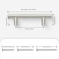 thumbnail image 2 of knobelite 30 Pack 76mm(3inch) Hole Centers Stainless Steel Kitchen Cabinet Door Handles and Pulls Cabinet Knobs Length 127mm(5inch) Brushed Nickel, 2 of 6