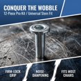 HONMEET 12pcs Office Chair Caster Stem Sleeve Iron Socket for Wheel ...
