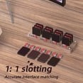 thumbnail image 5 of Y4K 16 Slots Walnut Wood TF Gaming Card Holder Desktop Storage Base R0e Organizer for Nintendo Switc, 5 of 5