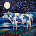 thumbnail image 1 of Kit de Peinture Diamant Vache la Nuit, 1 of 3