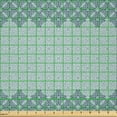 thumbnail image 2 of Ambesonne Morrocan Fabric by the Yard Microfiber, Style Eastern, 1 Yard, Pale Turquoise, 2 of 2