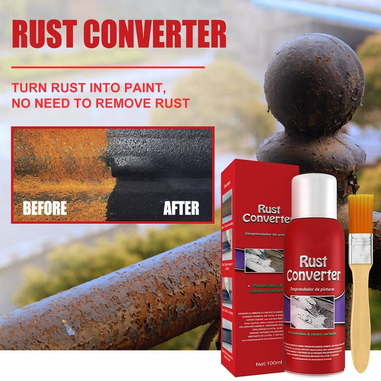 Spray paint that cheap turns rust into primer