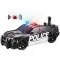 thumbnail image 1 of Coche de policía de juguete de plástico, vehículo de rescate con sirena, sonido y luz para niños pequeños, 1:20, 1 of 5