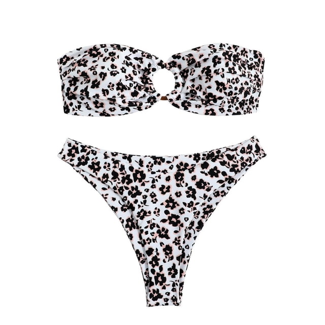 Ensembles de Bikini String pour Femmes Maillots de Bain Deux Pièces Haut Tube