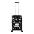 thumbnail image 1 of Kuromi Valise Cabine 20 Pouces Noire et Violette avec Roues et Poignée Rétractable, 1 of 7