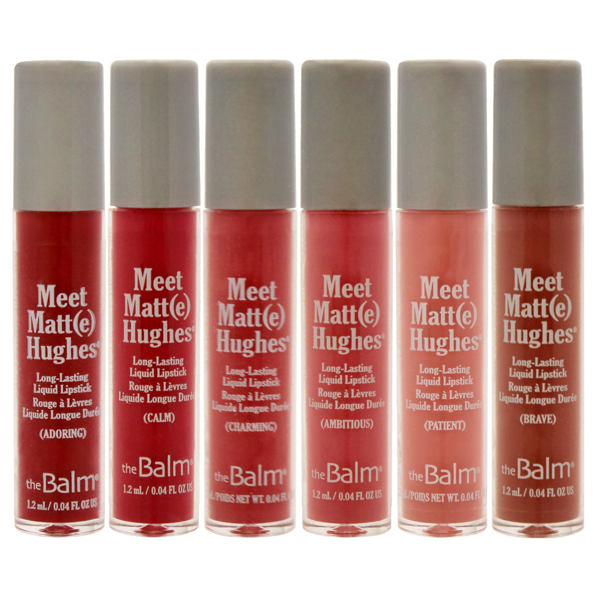 Meet Matte Hughes Mini Long-Lasting Liquid Lipsticks Set by the Balm for Women - 6 Pc Kit Set
