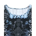 thumbnail image 6 of STARVNC Women Long Sleeve Boho Printing Colorblock Splice Tunic Top, 6 of 8
