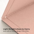 thumbnail image 3 of Bulletin Board 36 x 24 Inches Felt Pin Board Decorative Cork Alternative for Wall 3' x 2' Foldable Picture SelfAdhesive Vision Prayer Board With 20 Pushpins Mauvey Pink, 3 of 8