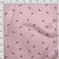 thumbnail image 4 of oneOone Viscose Jersey Light Pink Fabric Christmas Hats Diy Clothing Quilting Fabric Print Fabric By Yard 60 Inch Wide, 4 of 4