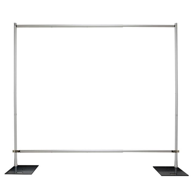 VIP Crowd Control 8X10S&P Ensemble de Tuyau et Draperie 8 x 10 Pi. Step & Repeat