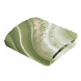 thumbnail image 5 of Abstract Fluid Art Flannel Blanket for Bed,Travel and Camping, Retro Green Gradient Oil Painting Super Soft Cozy Blanket for All Seasons 60"x80", 5 of 7