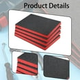 thumbnail image 6 of CarpNettore 4 Pieces Foam Inserts for Cases Cuttable Professional Shockproof Epe Foam Sheets 50cmx33.5cmx5cm, 6 of 7