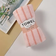 Kezqiaxn Striped Bath Towels Pool Towels Quick Dry Bath Towel Ultra Soft Absorbent Microfiber Towel for Bathroom Home Gym Pool Yoga Hotel Shower Pink 13.77*29.52Inch