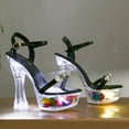 thumbnail image 7 of Mostsola Women's Platform High Heeled Sandals Clear Luminous Party Dressy Shoes Battery-powered, 7 of 7